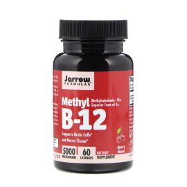 Jarrow Formulas Methyl B-12 - Maximum Strength - 5000 mcg - 60 Chewable Tablets