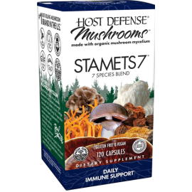 Host Defense Mushrooms Organic Stamets 7 Capsules - 120 Capsules