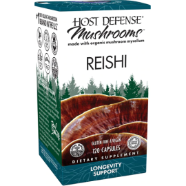 Host Defense Mushrooms Organic Reishi Capsules - 120 Capsules