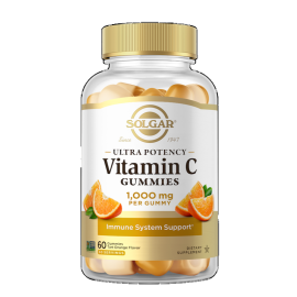 Solgar Ultra Potency Vitamin C Gummies Tart Orange - 1000 mg - 60 Gummies