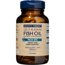 Wiley's Finest Wild Alaskan Fish Oil Peak EPA - 1250 mg - 60 Fish Softgels