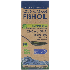 Wiley's Finest Wild Alaskan Fish Oil Summit DHA Lime - 4.23 fl oz