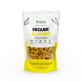 Organic Almonds, Raw, Unroasted & Unsalted | Non-GMO | Vegan | Gluten-Free - 16 oz
