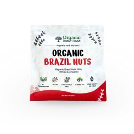 Organic Brazil Nuts, Raw, Whole | Non-GMO | Vegan | Gluten-Free - 1 oz