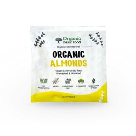 Organic Almonds, Raw, Unroasted & Unsalted | Non-GMO | Vegan | Gluten-Free - 1 oz