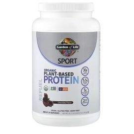 Garden of Life Sport Organic Plant-Based Protein - NSF Certified Sport Chocolate - 32.17 oz