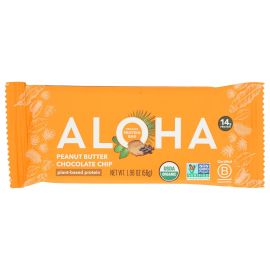 Aloha Organic Plant Based Protein Bar, Peanut Butter Chocolate Chip - 1.98 oz