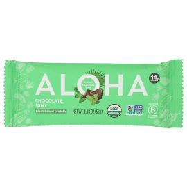 ALOHA Organic Plant Based Protein Bar, Chocolate Mint - 1.98 oz