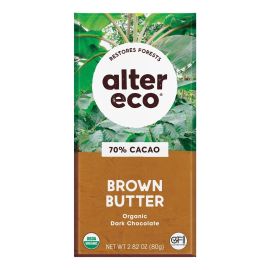Alter Eco Organic Chocolate Salted Brown Butter 70% Cacao Bar