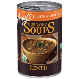 Amy's Organic Soup, Light in Sodium Lentil - 14.5 fl oz
