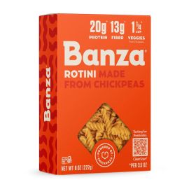 Banza Chickpea Pasta, Rotini - 8 oz