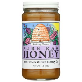 Bee Flower & Sun Honey Co. Pure Raw Blueberry Blossom Honey - 1 lb