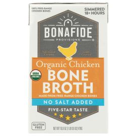 Bonafide Provisions Organic No Salt Added Chicken Bone Broth - 16.9 oz