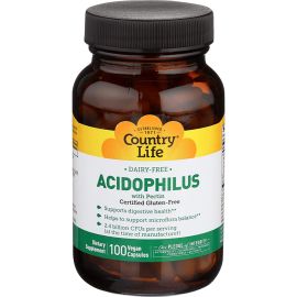 Country Life Acidophilus with Pectin 100 Vegetarian Capsules