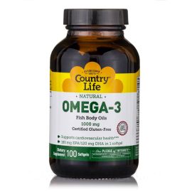 Country Life Omega-3 - 1000 mg - 100 Softgels