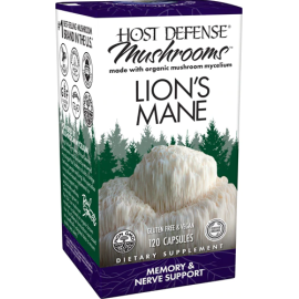 Host Defense Mushrooms Organic Lion's Mane Capsules - 120 Capsules