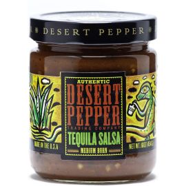 Desert Pepper Tequila Salsa, Medium Burn - 16 oz