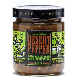Desert Pepper Salsa, Corn Black Bean Red Pepper - 16 oz