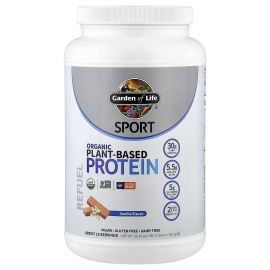 Garden of Life Sport Organic Plant-Based Protein - NSF Certified for Sport Vanilla - 19 Servings