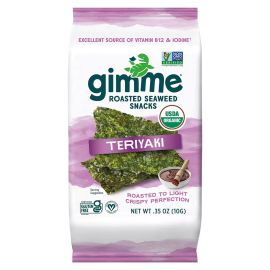 Gimme Organic Roasted Seaweed Snacks, Teriyaki - 0.35 oz