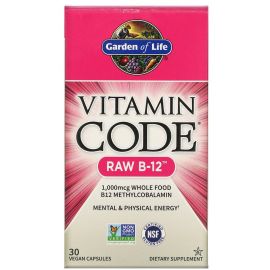 Garden of Life Vitamin Code RAW B-12 - 30 Vegetarian Capsules