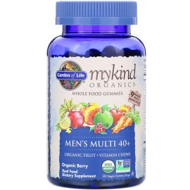Garden of Life MyKind Organics Men's Multi 40+ Organic Berry 120 Vegan Gummy Drops