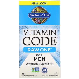 Garden of Life Vitamin Code RAW One Multivitamin for Men - 75 Vegetarian Capsules