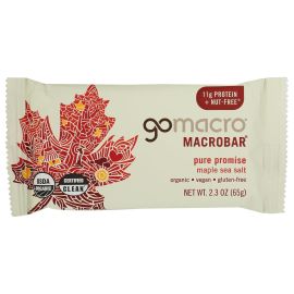 GoMacro MacroBar Organic Vegan Protein Bar, Maple Sea Salt