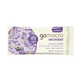 GoMacro MacroBar Organic Vegan Protein Bar, White Chocolate Macadamia - 2.4 oz