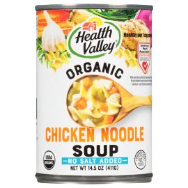Health Valley Organic No Salt Added Chicken Noodle Soup - 14.5 oz