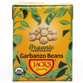 Jack's Organic Chickpeas Garbanzo Beans - 13.4 oz