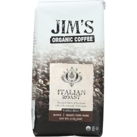 Jim's Organic Italian Roast Whole Bean Coffee - 11 oz