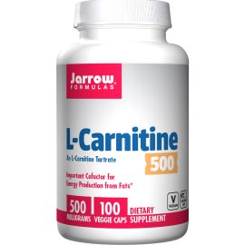 Jarrow Formulas Energy L-Carnitine Tartrate - 500 mg - 100 Capsules