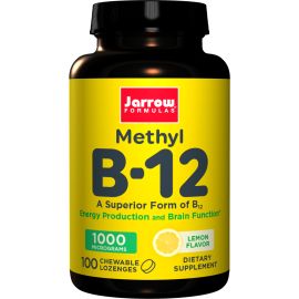 Jarrow Formulas Methyl B-12 - Extra Strength - 1000 mcg - 100 Chewable Tablets