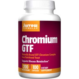 Jarrow Formulas Chromium GTF 200 mcg 100 Capsules