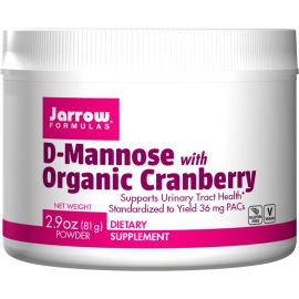 Jarrow Formulas D-Mannose with Organic Cranberry 2.9 oz (81 g)