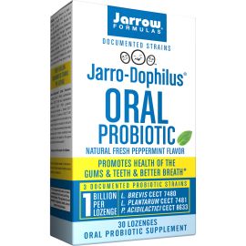 Jarrow Formulas Jarro-Dophilus Oral Probiotic 1 Billion Per Lozenge 30 Lozenges Peppermint 