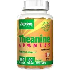 Jarrow Formulas Theanine Gummies Sugar Free Apple Flavor 100 mg 60 Gummies