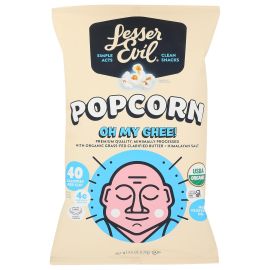 LesserEvil Buddha Bowl Organic Popcorn, Oh My Ghee - 4.6 oz