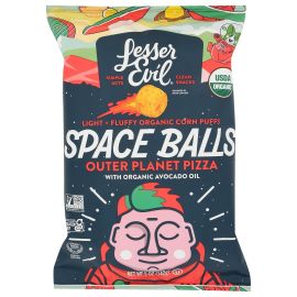 LesserEvil Organic Space Balls Pizza Snack