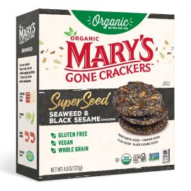 Mary's Gone Crackers Organic Super Seed Crackers, Seaweed & Black Sesame - 4 oz