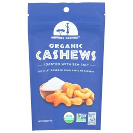 Mavuno Harvest Organic Roasted Cashews with Sea Salt - 4 oz