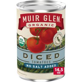 Muir Glen Organic Diced Tomatoes, No Salt Added - 14.5 oz