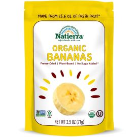 Natierra Organic Freeze Dried Bananas - 2.5 oz