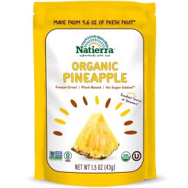 Natierra Organic Freeze Dried Pineapple - 1.5 oz