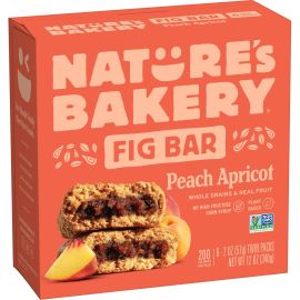 Nature's Bakery Whole Wheat Fig Bars, Peach Apricot