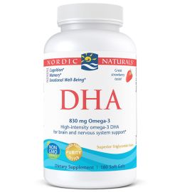 Nordic Naturals DHA Strawberry - 830 mg - 180 Softgels