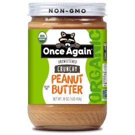 Once Again Unsweetened Crunchy Peanut Butter - 16 oz