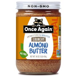 Once Again Almond Butter, Unsweetened & Roasted Crunchy - 16 oz