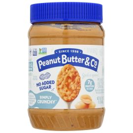 Peanut Butter & Co Simply Crunchy, Vegan Gluten Free Peanut Butter - 16 oz
